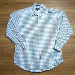 Vintage Chaps Ralph Lauren Button Down Shirt Mens 16-32/33 Plaid Long Sleeve